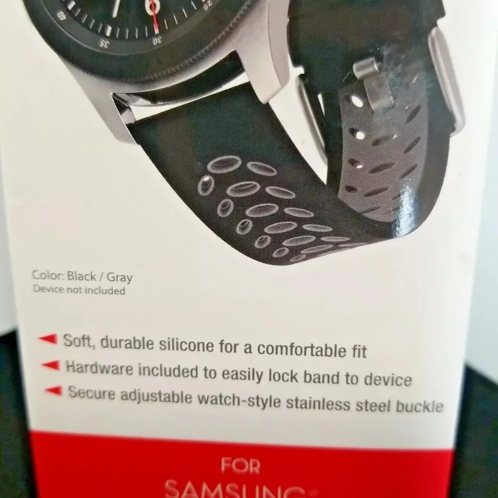 Sport Silicone Watch Band For Samsung Watches & any Watch With 20MM Band Width